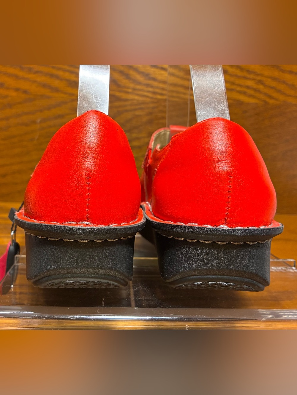 Alegria Pesca Tomato Red Leather Fisherman Sandals EU 37 US 7-7.5 - Picture 6 of 16